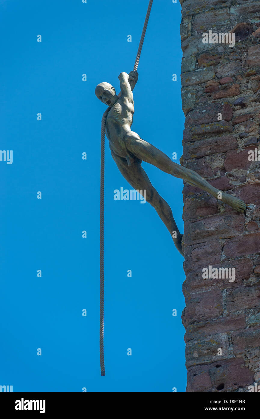 Sculpture at the Chateau de la Napoule, Mandelieu-la-Napoule, Var, Provence-Alpes-Cote d`Azur, France, Europe Stock Photo